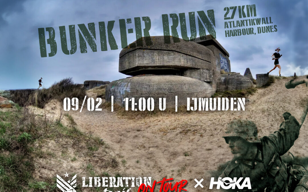 LIBERATION TRAIL ON TOUR 🪖🇳🇱 | BUNKER RUN 26 KM through the dunes near IJmuiden!
